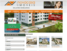 Tablet Screenshot of novacasamanaus.com.br